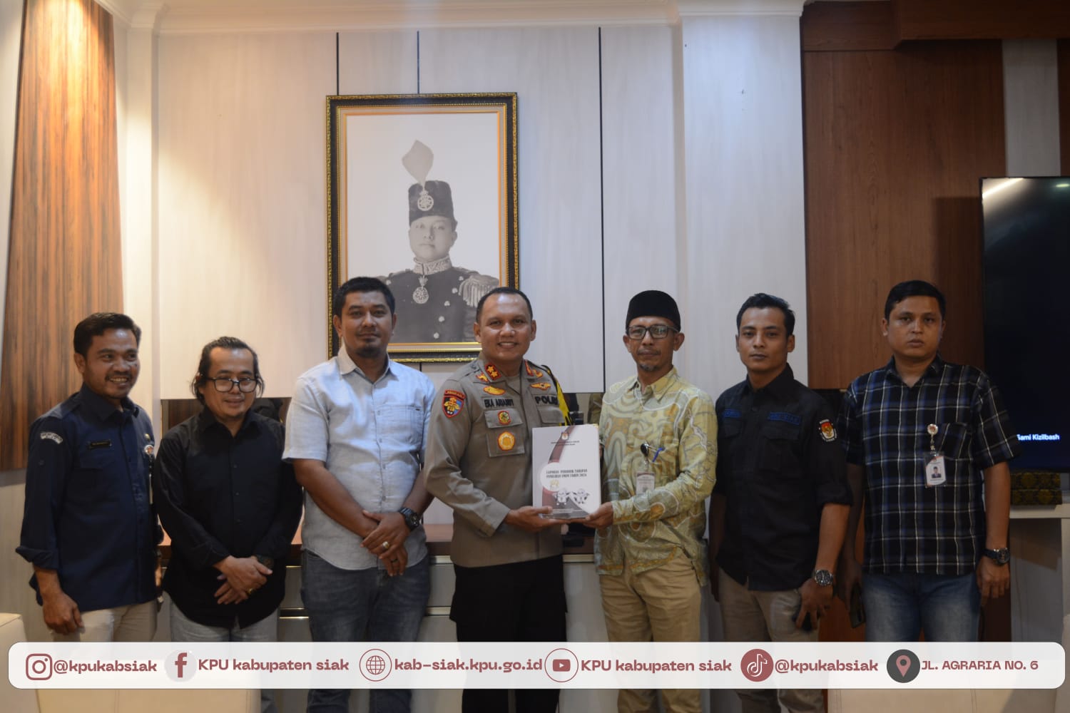 Audiensi Polres Siak dan Penyerahan Laporan Pilkada Tahun 2024